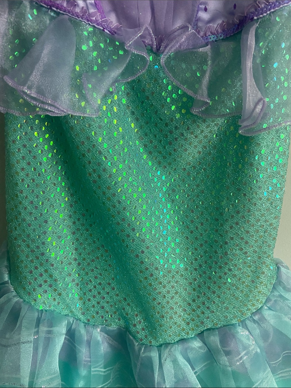 Disney Store Ariel Little Mermaid Princess Costume Dress size 4 girls - Picture 3 of 8